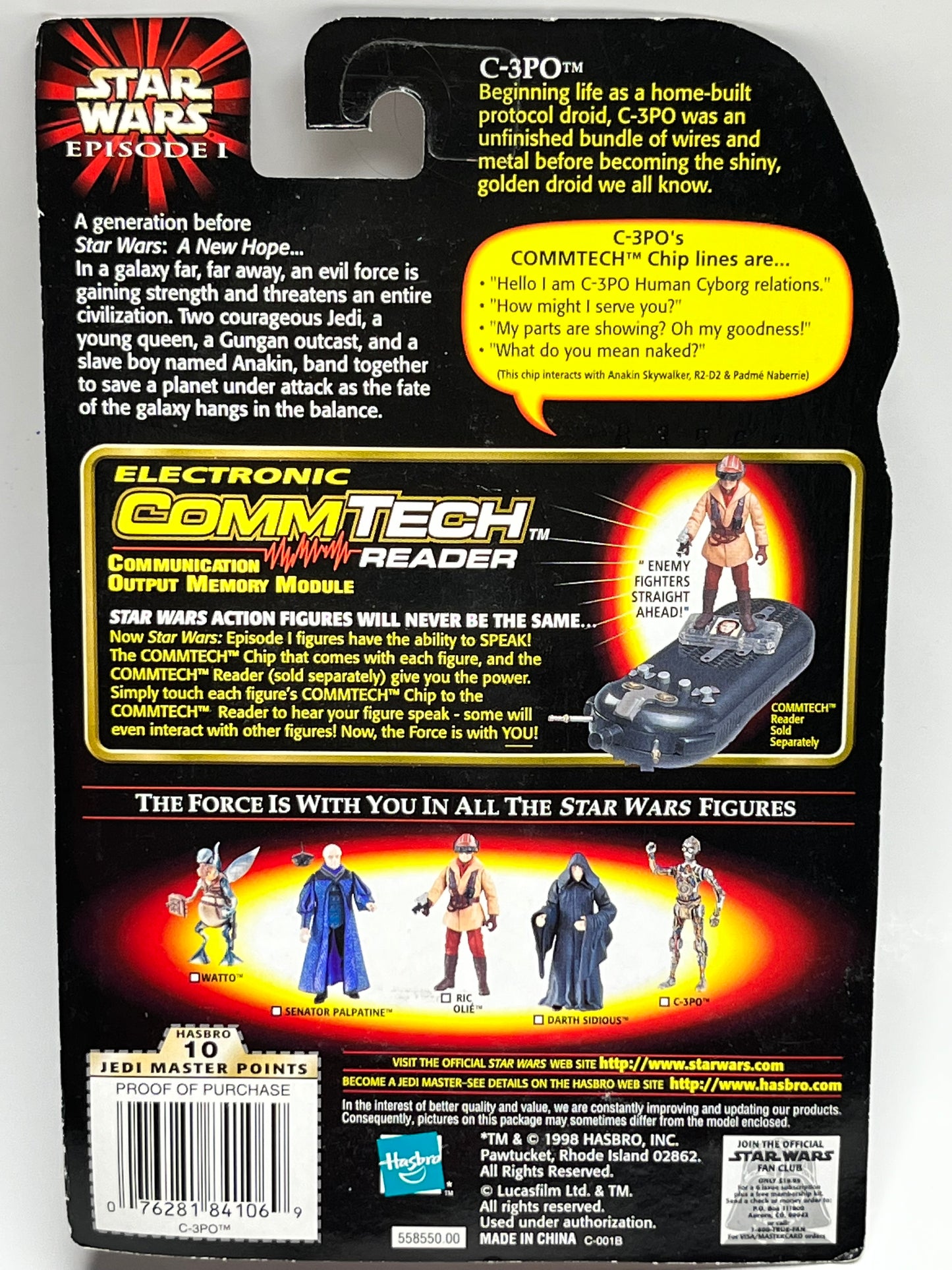 Star Wars Episode I - C-3PO with CommTech Chip