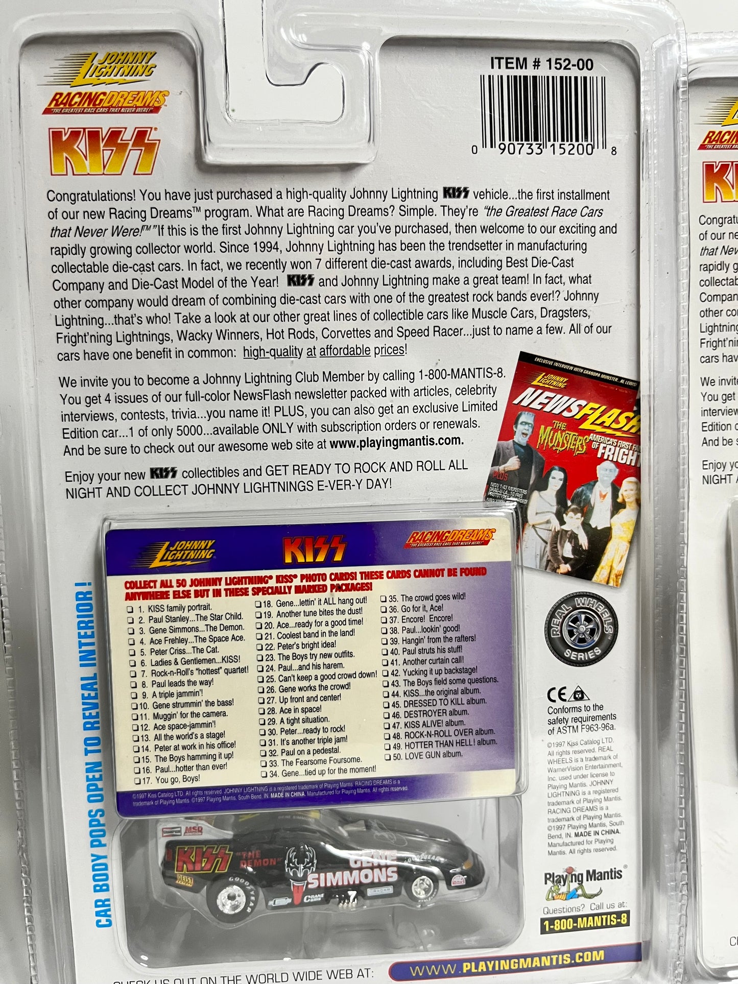 Johnny Lightening Diecast KISS cars- Set of 3 42-49-47