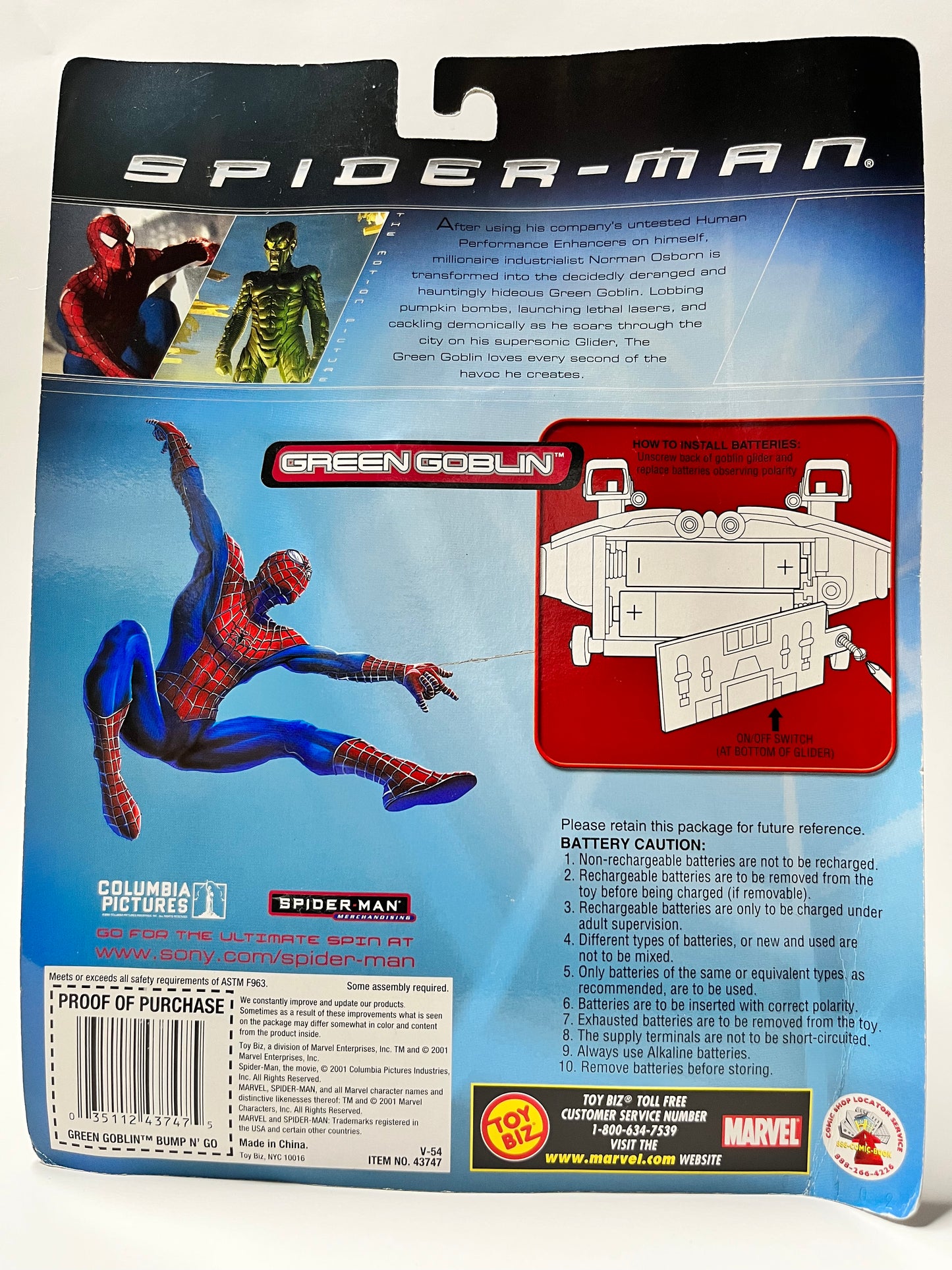 Green Goblin Bump & Go Action Figure