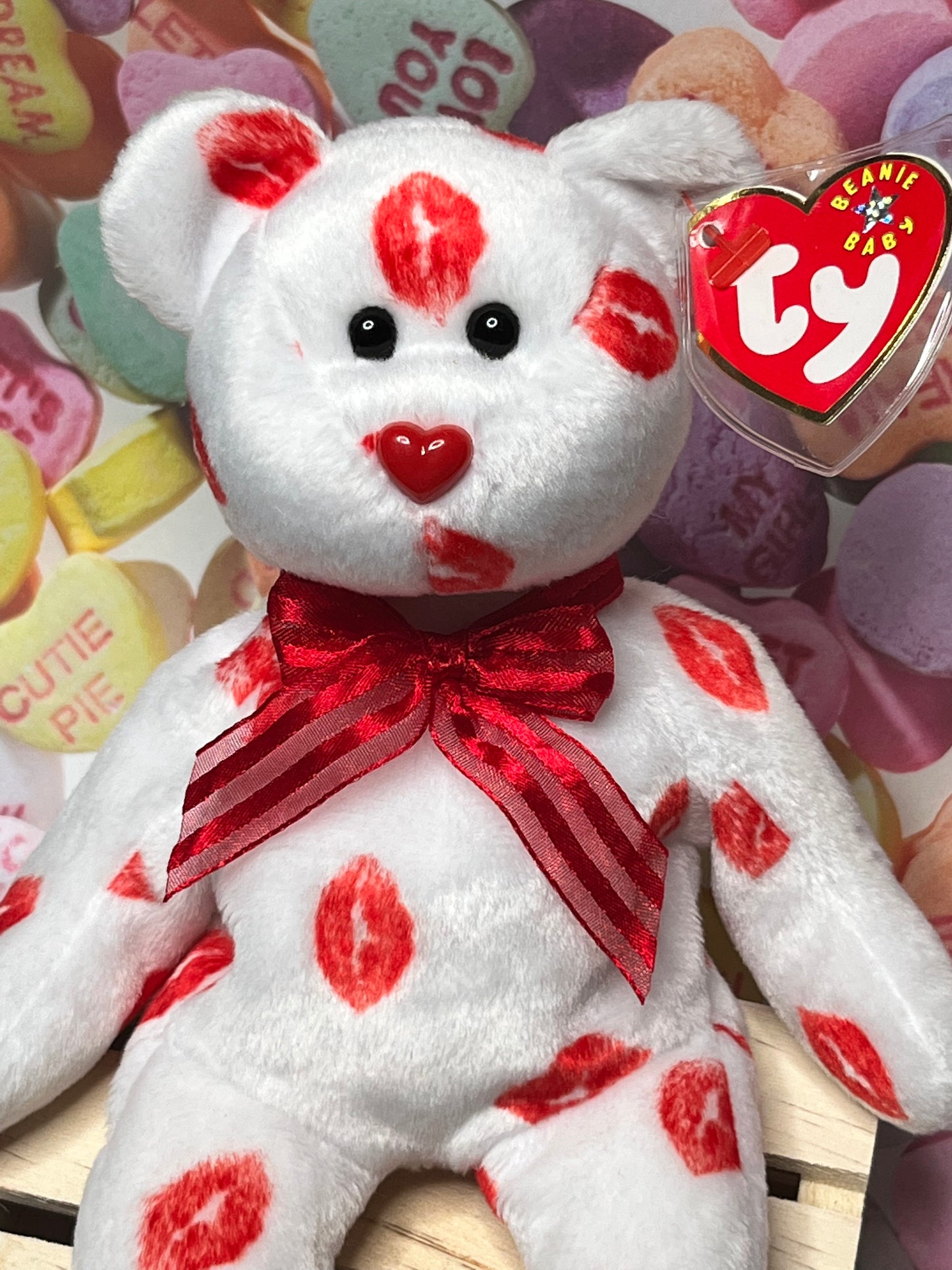 Ty Beanie Babies “Smooch” The Bear, February 14 2000