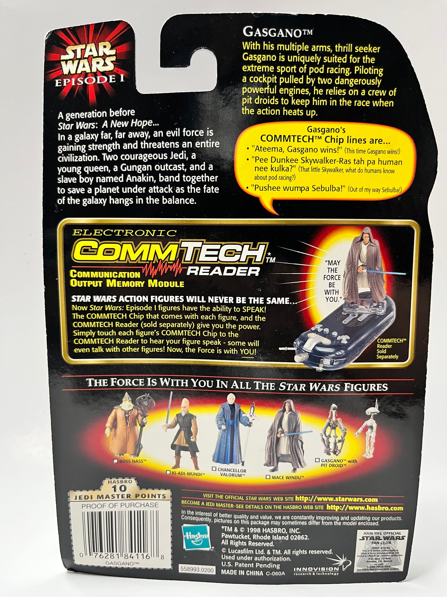 Star Wars Episode I - Gasgano w/ Pit Droid And CommTech Chip