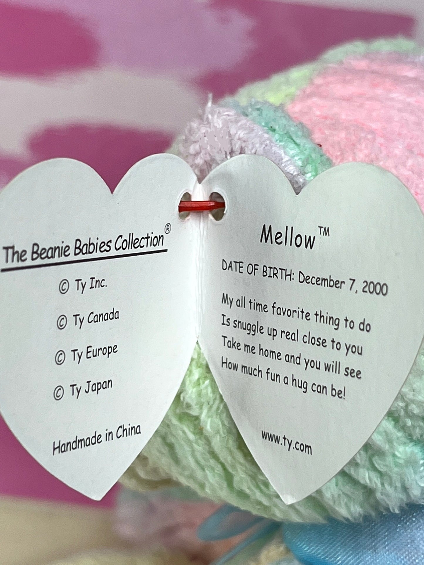 Ty Beanie Babies “Mellow” The Bear, December 7 2000