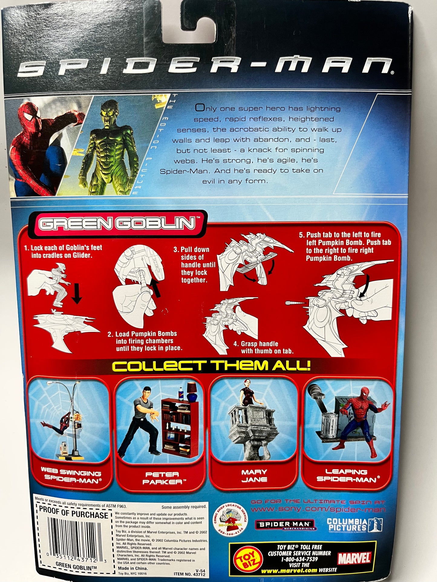 Green Goblin Action Figure w/ Pumpkin Bomb
