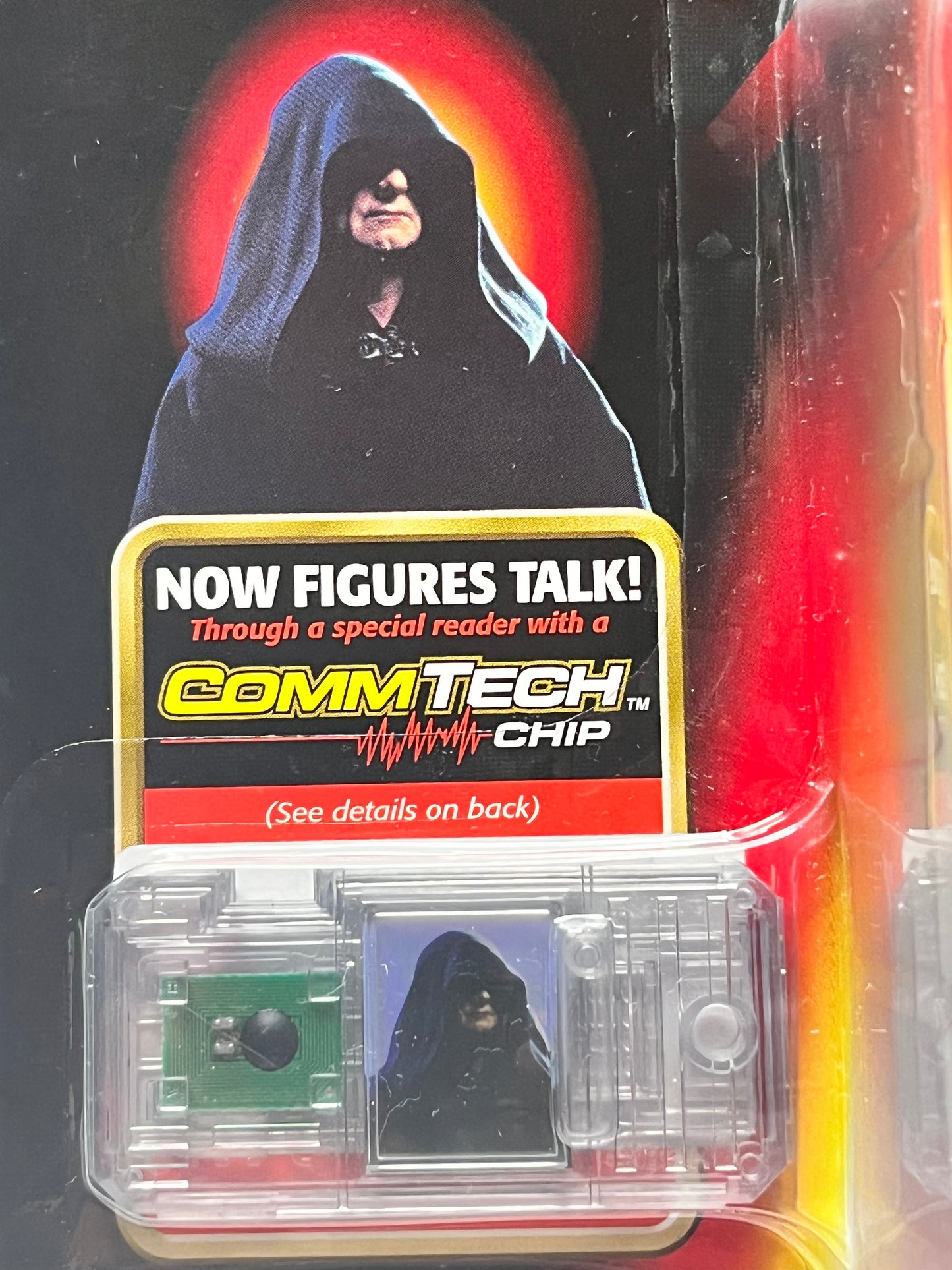 Star Wars Episode I - The Phantom Menace Darth Sidious Figure w/ CommTech Chip