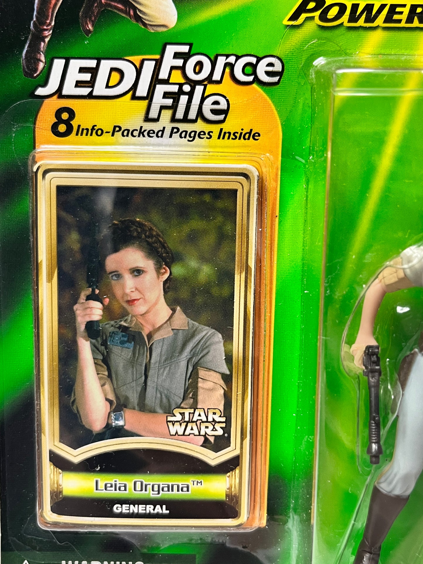 Star Wars Power Of The Jedi Force File Leia Organa General Action Figure