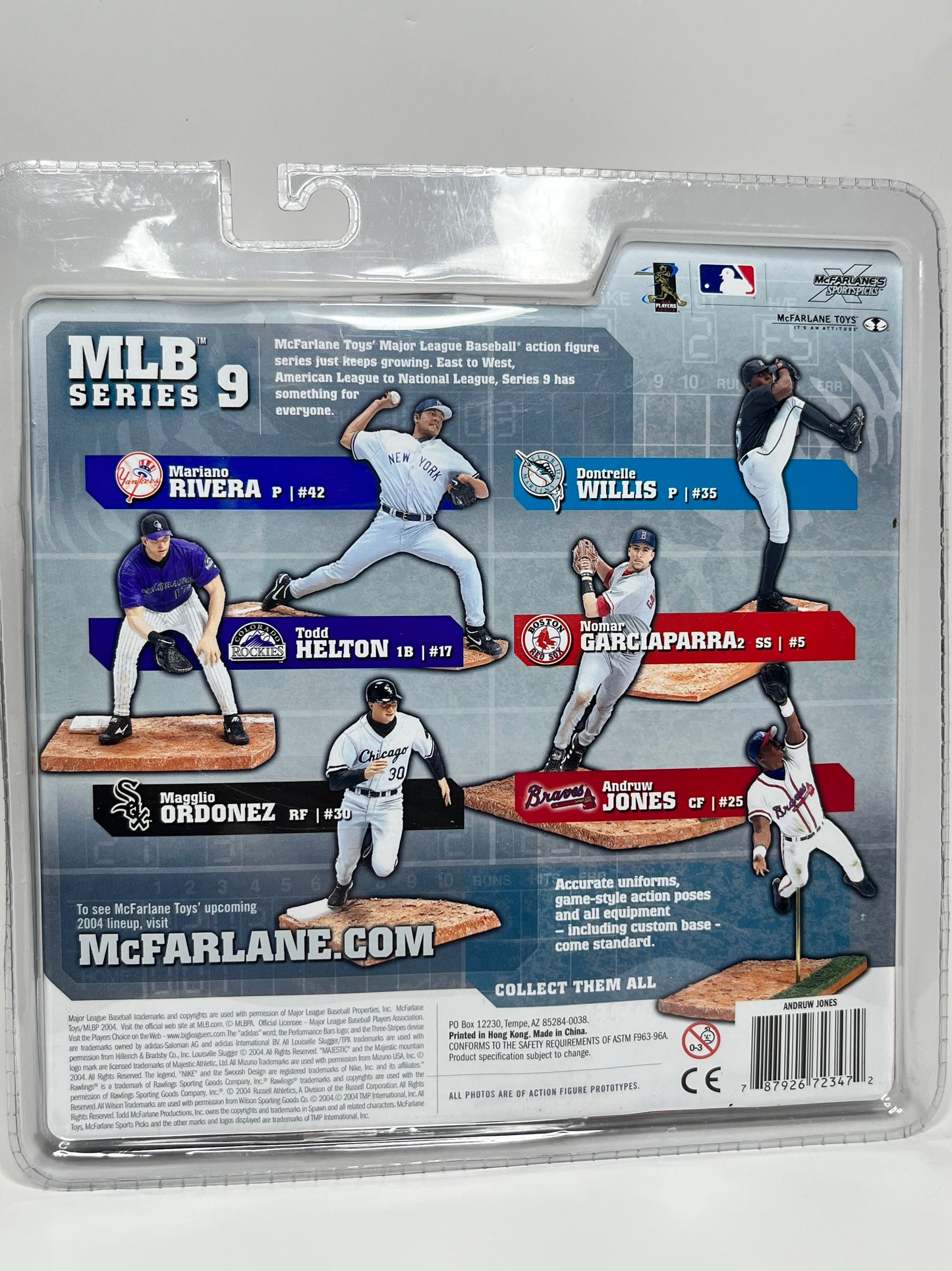 2004 Andruw Jones Center Field McFarlane MLB Series 9