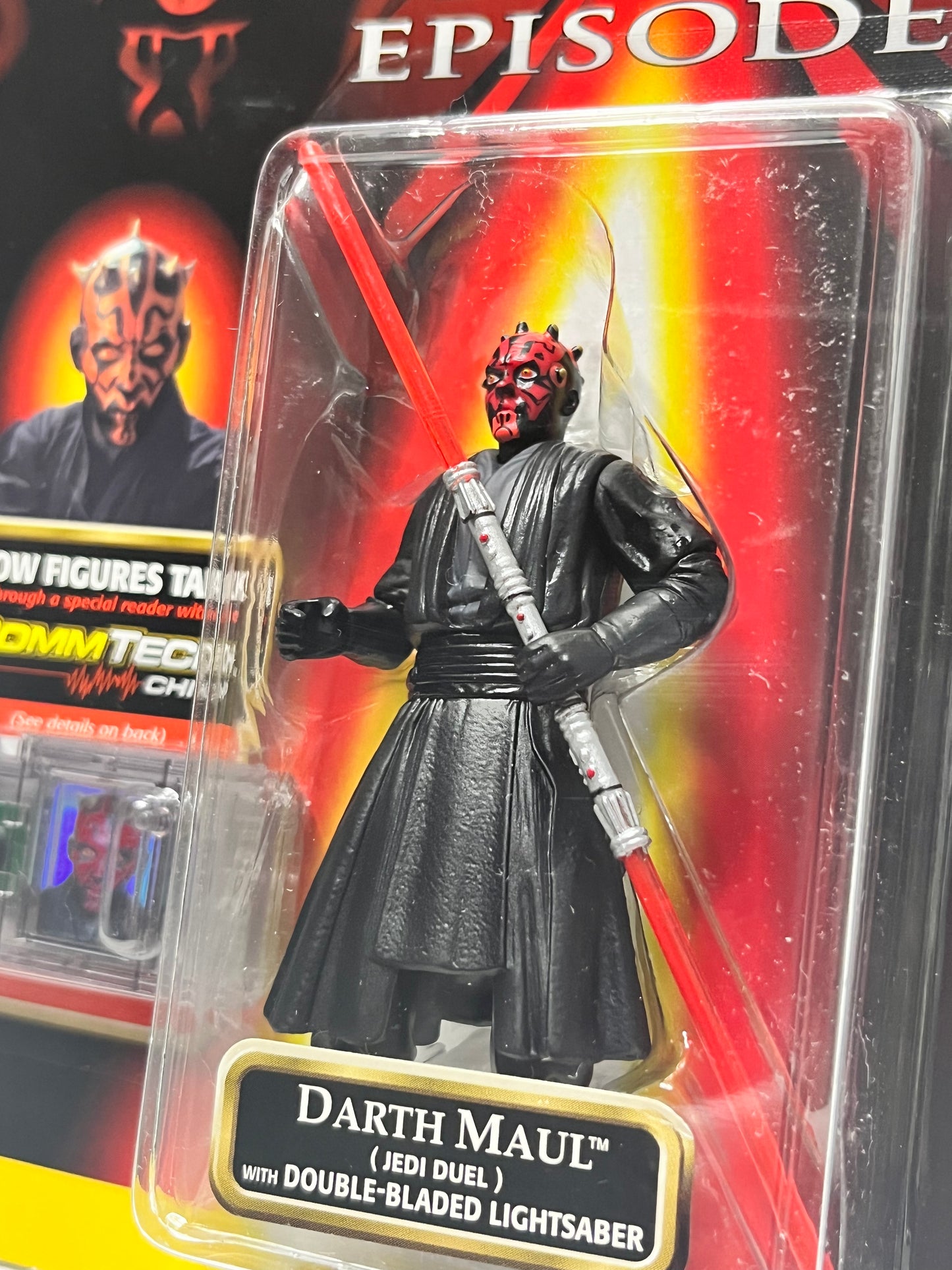 Star Wars Episode I - Darth Maul Figure (Jedi Duel) w/ CommTech Chip