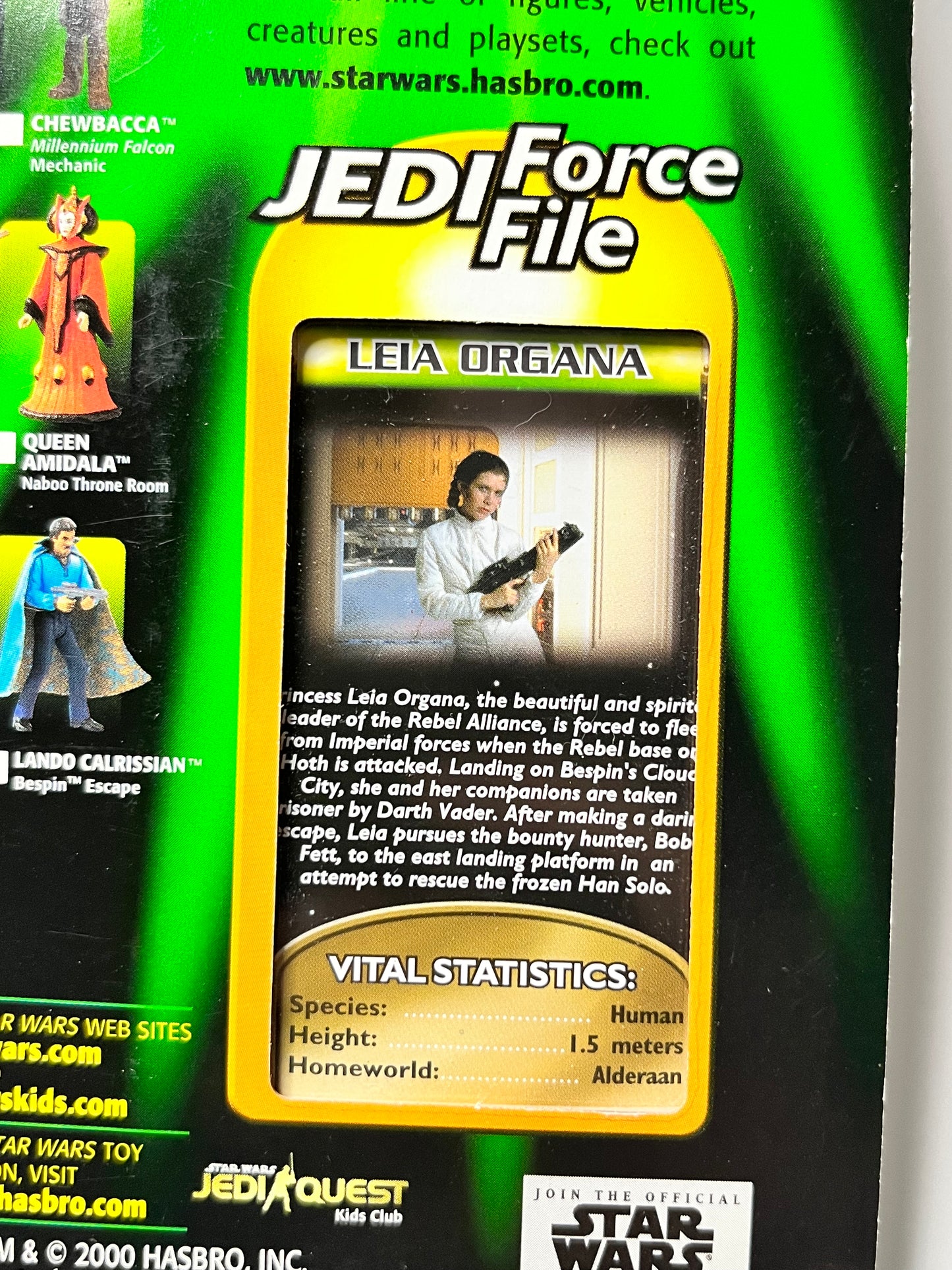 Star Wars Power Of The Jedi Leia Organa Bespin Escape Action Figure