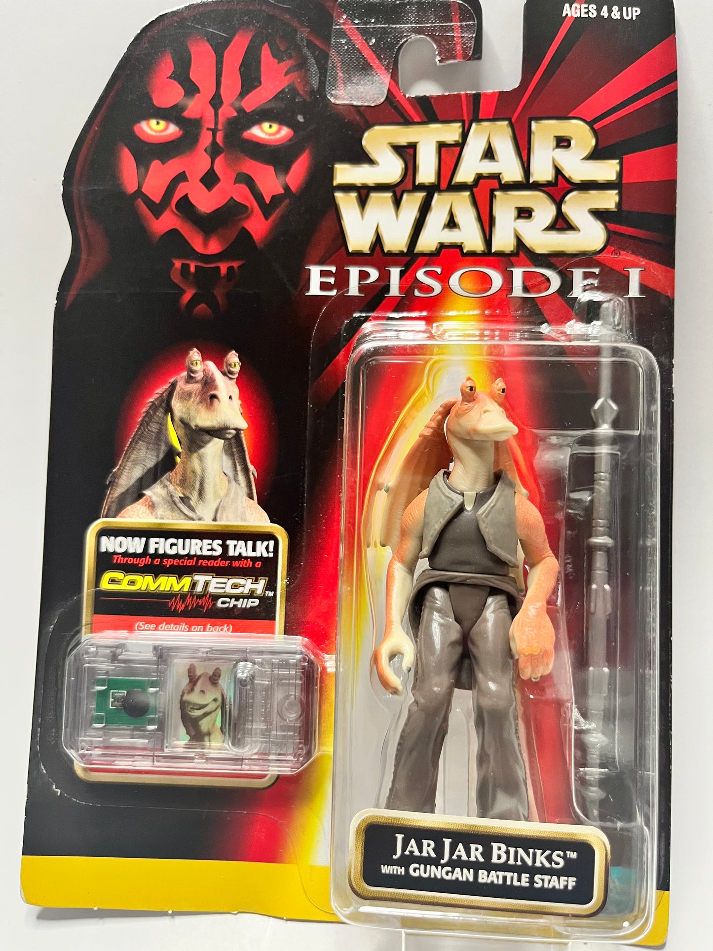 Star Wars Episode I - Jar Jar Binks Figure w/ CommTech Chip