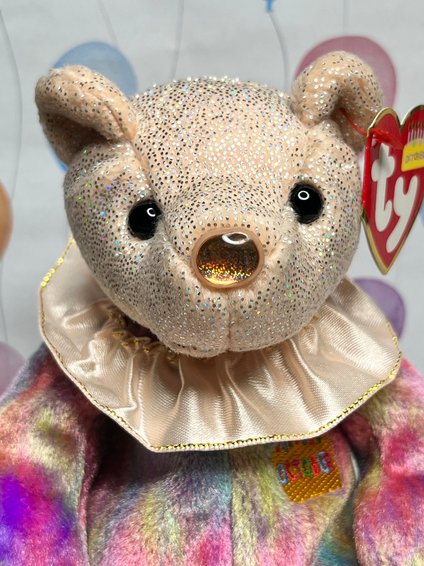 Ty Beanie Babies “October” The Birthday Bear, September 3 2001