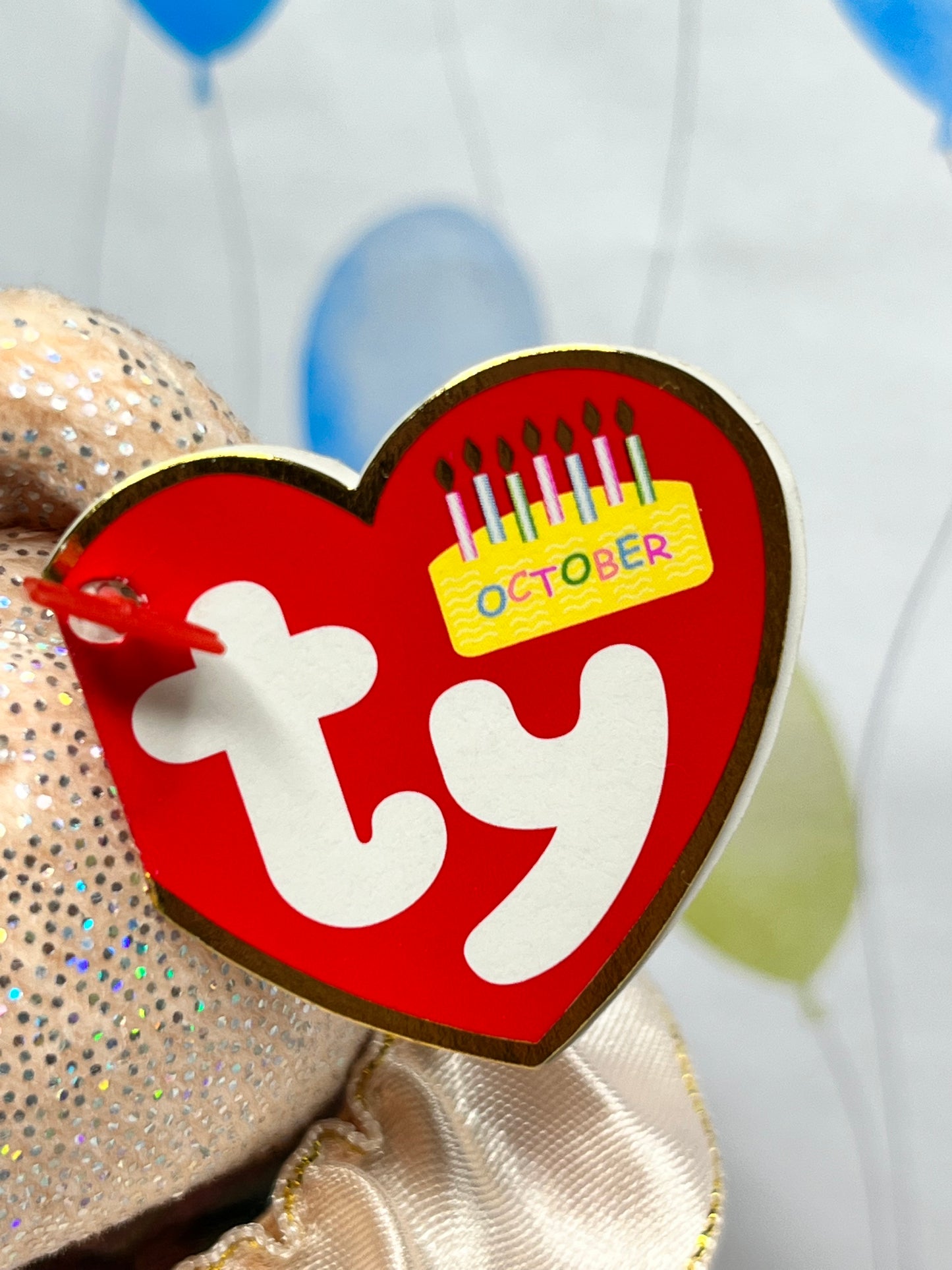 Ty Beanie Babies “October” The Birthday Bear, September 3 2001
