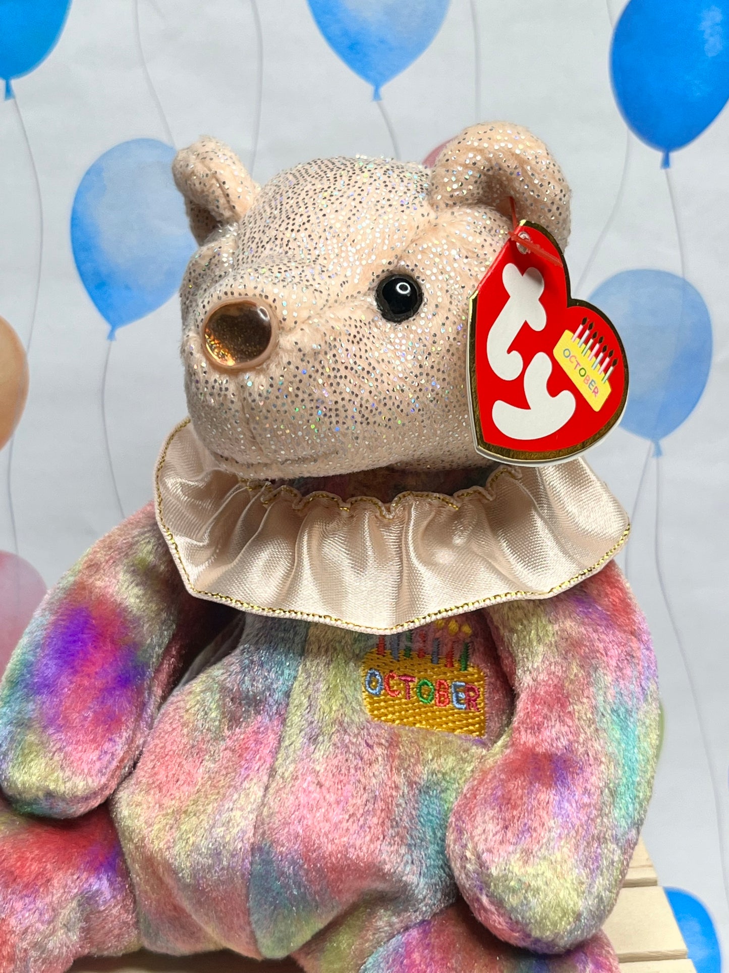 Ty Beanie Babies “October” The Birthday Bear, September 3 2001