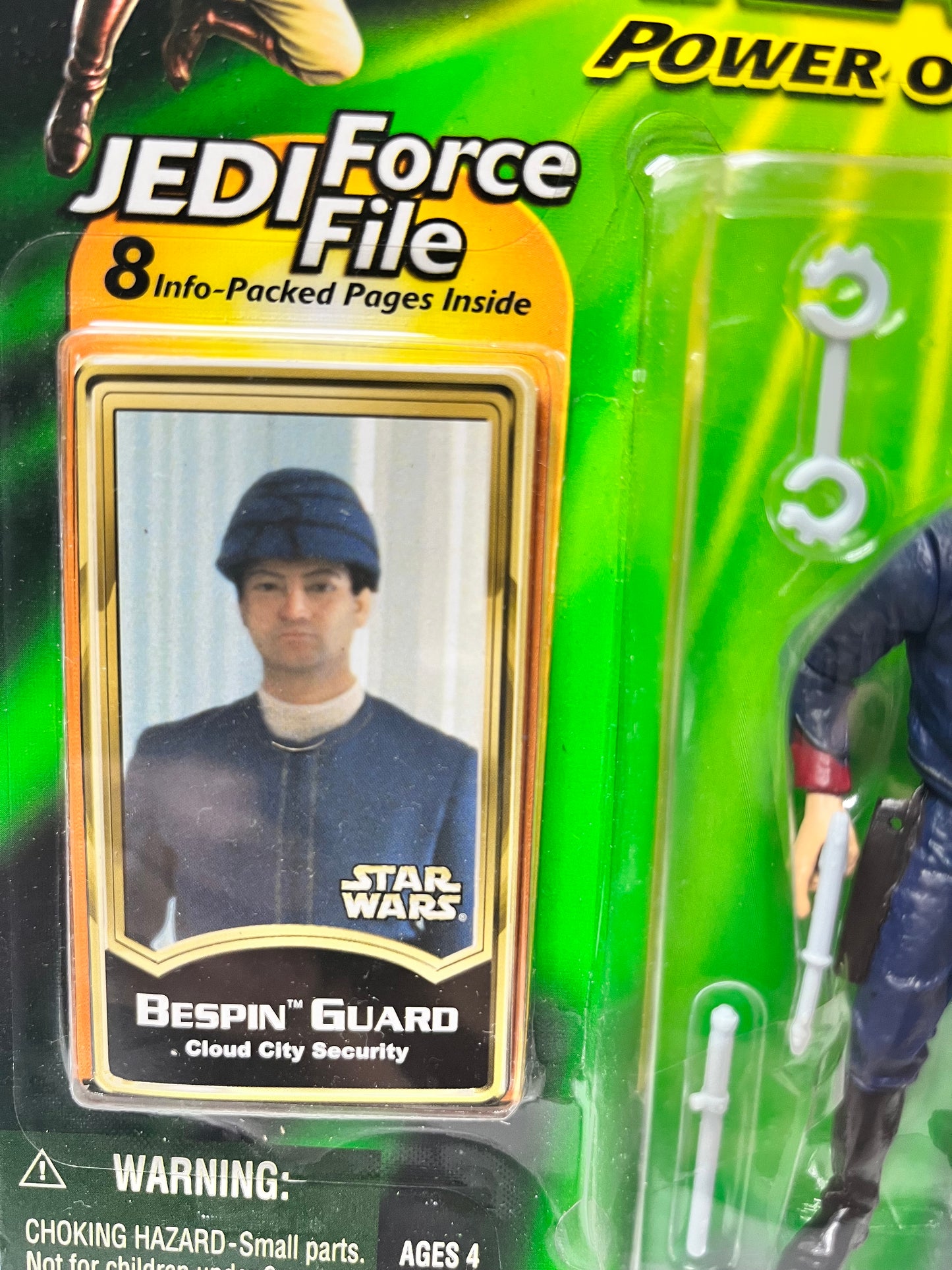 Star Wars Power Of The Jedi Force File- Bespin Guard Action Figure