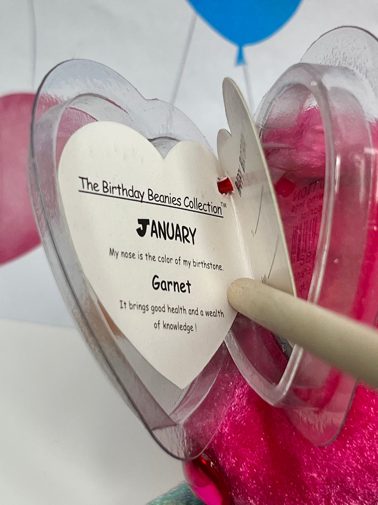 Ty Beanie Babies “January” The Birthday Bear, November 30 2001