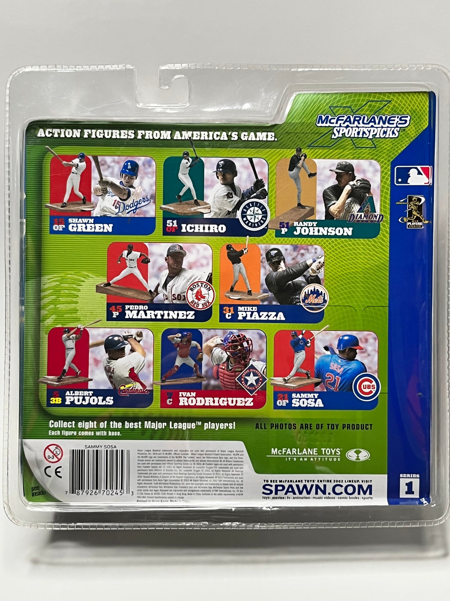 2002 Sammy Sosa Series 1 McFarlane Sports Figure