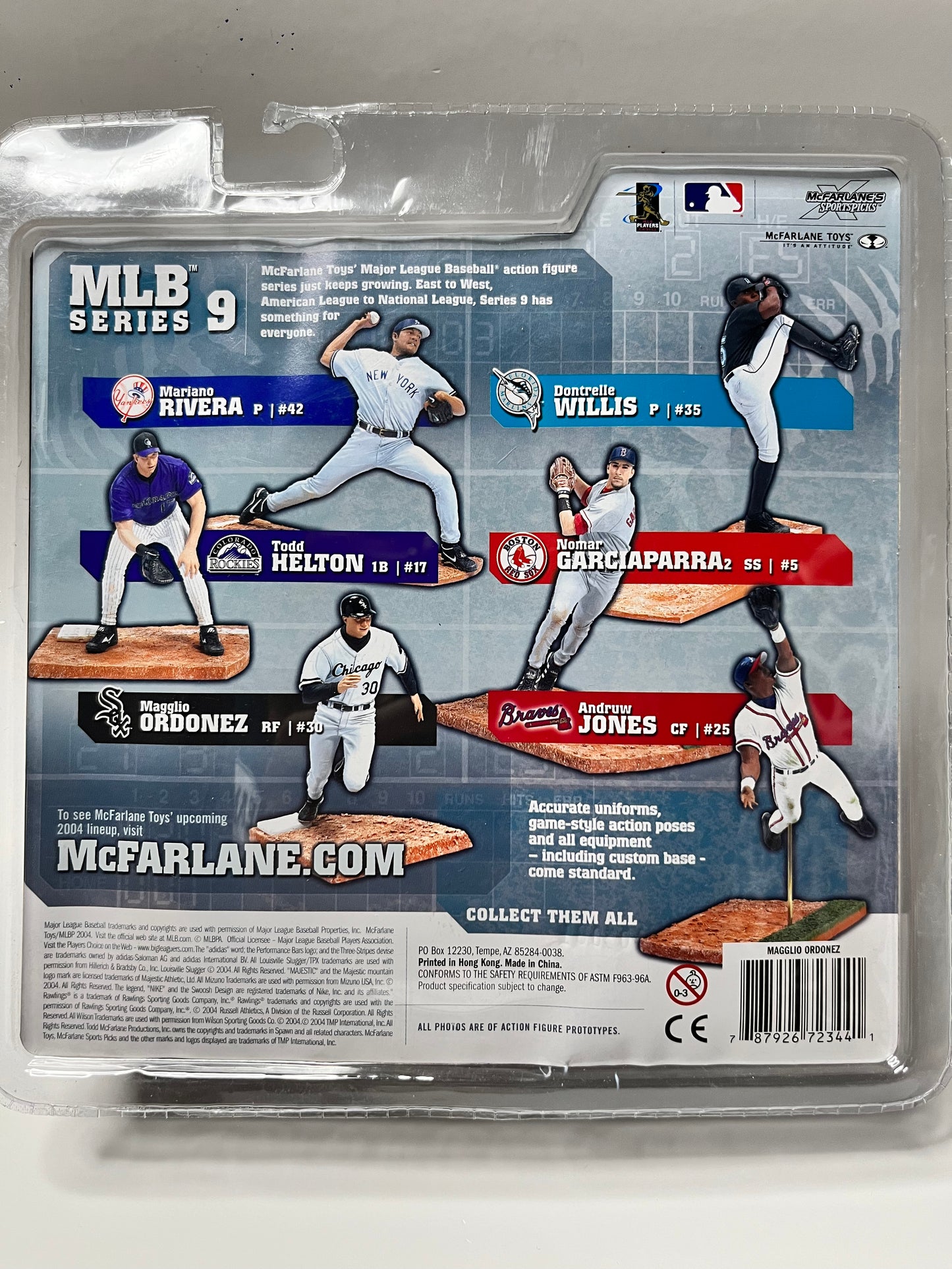 2004 Magglio Ordonez Gray Jersey McFarlane Sportspicks