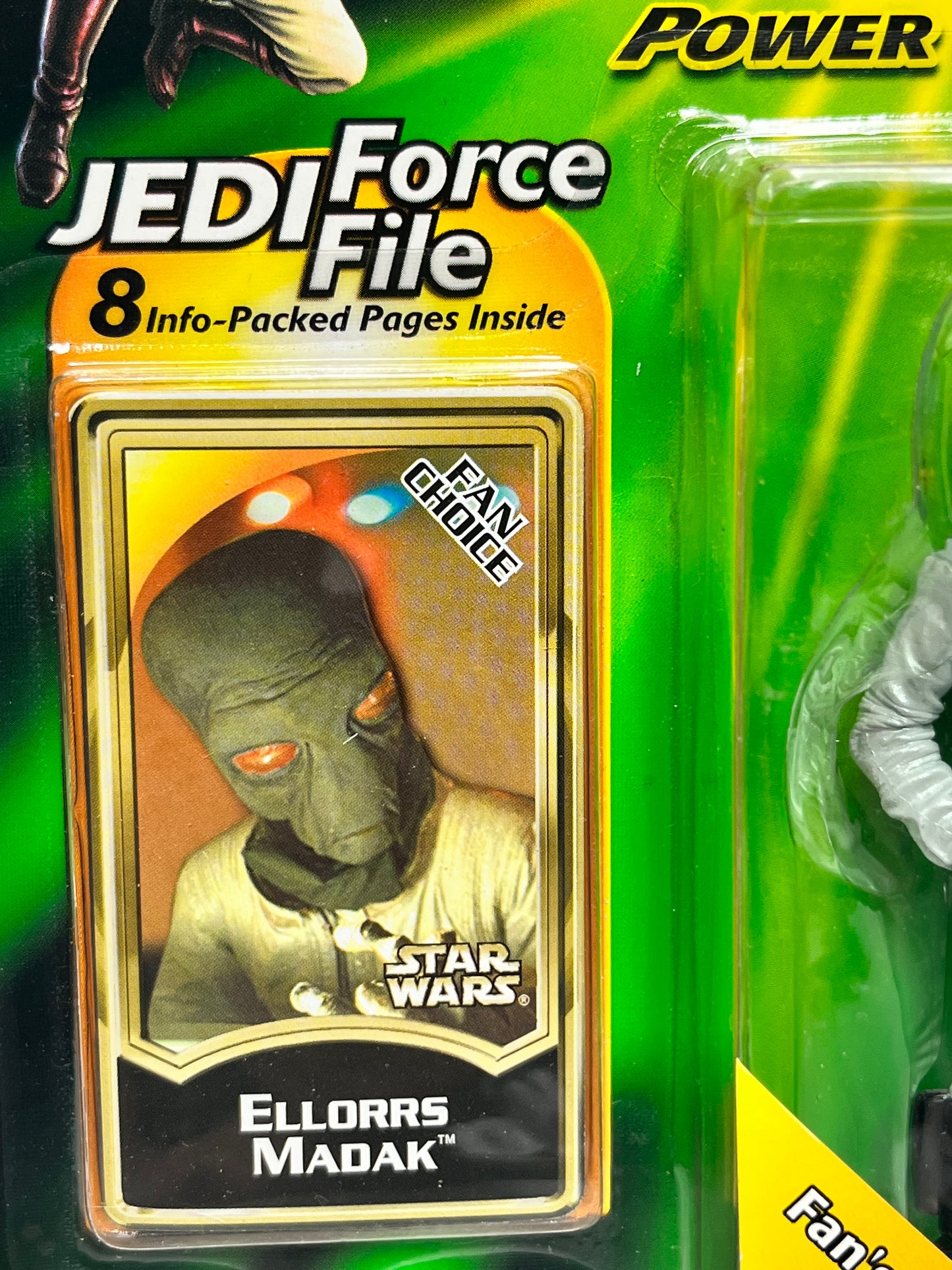 Star Wars Power Of The Jedi Force File- Ellorrs Madak Action Figure