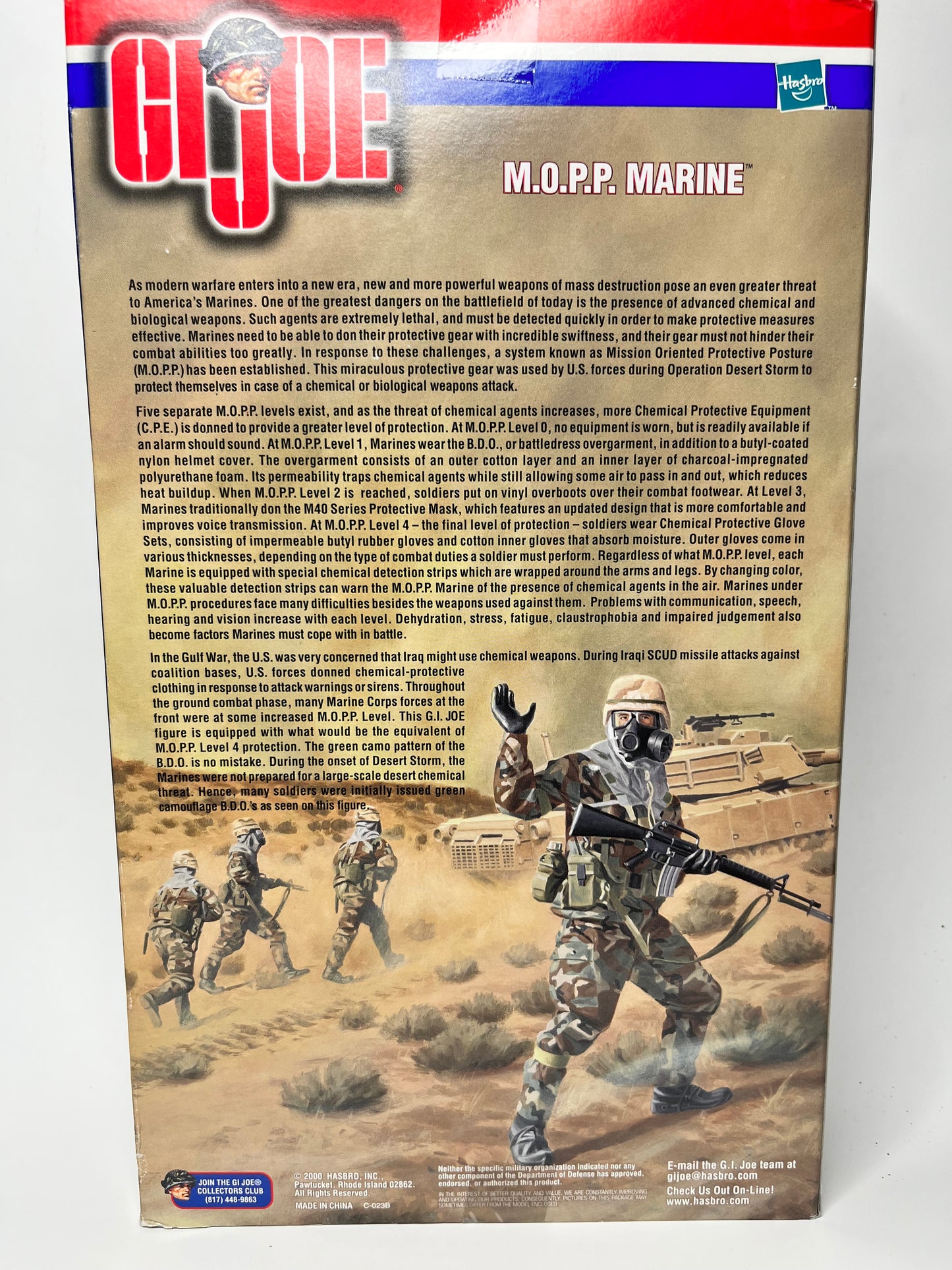 Hasbro GI Joe Desert Storm M.O.P.P Marine 2000
