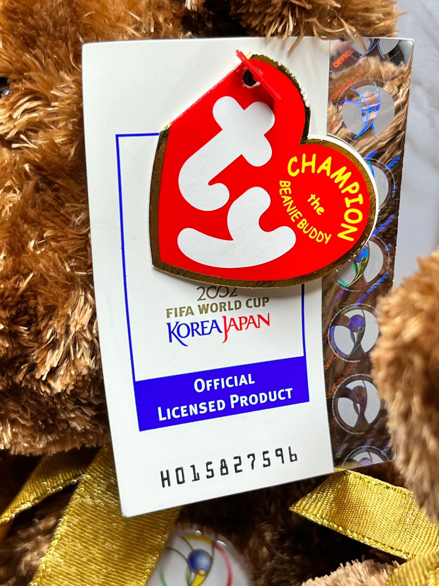TY Beanie Babies “Champion” The Set, April 4 2002