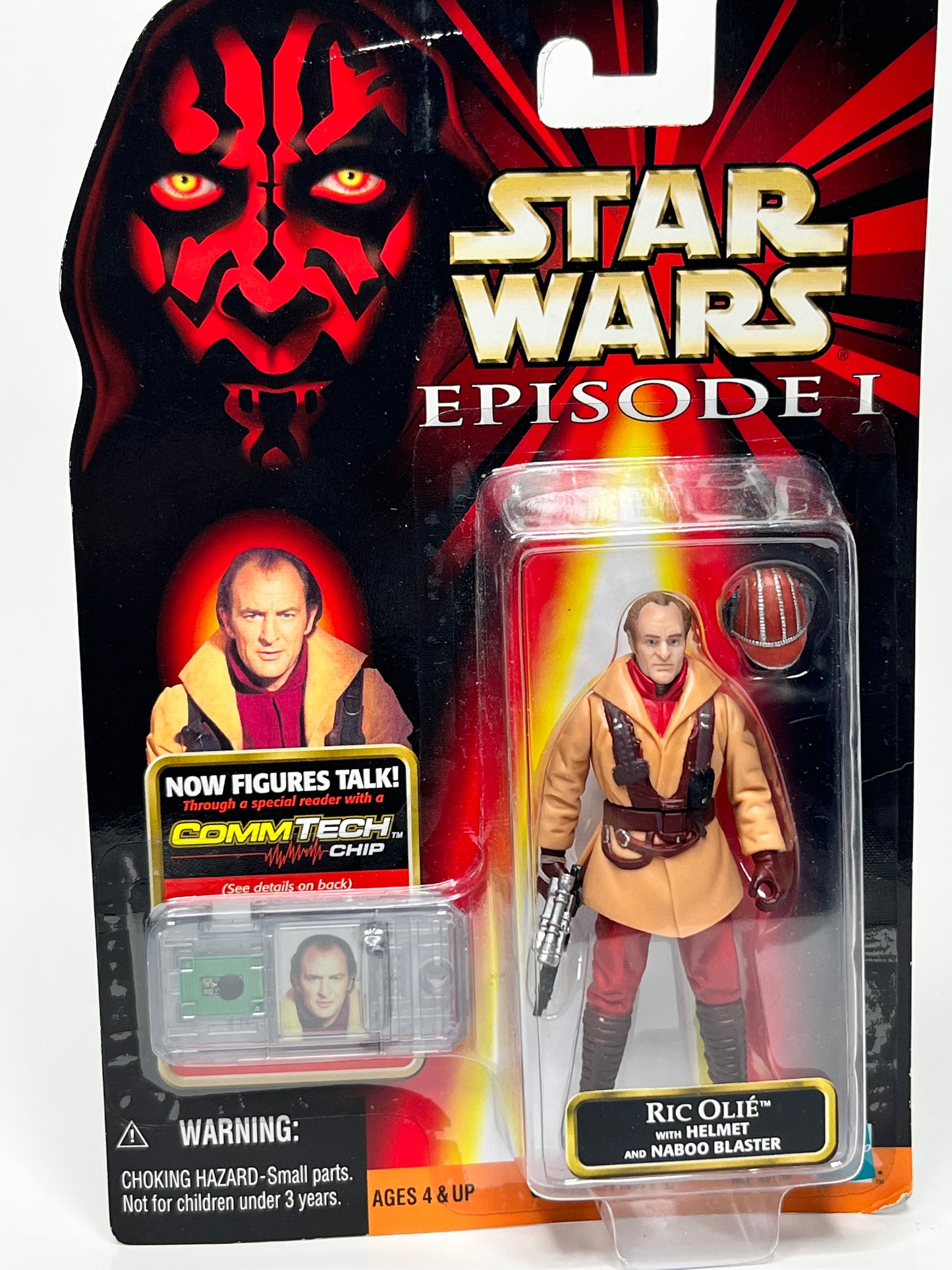 Star Wars Episode I - Ric Olie w/ Naboo Blaster Plus CommTech Chip