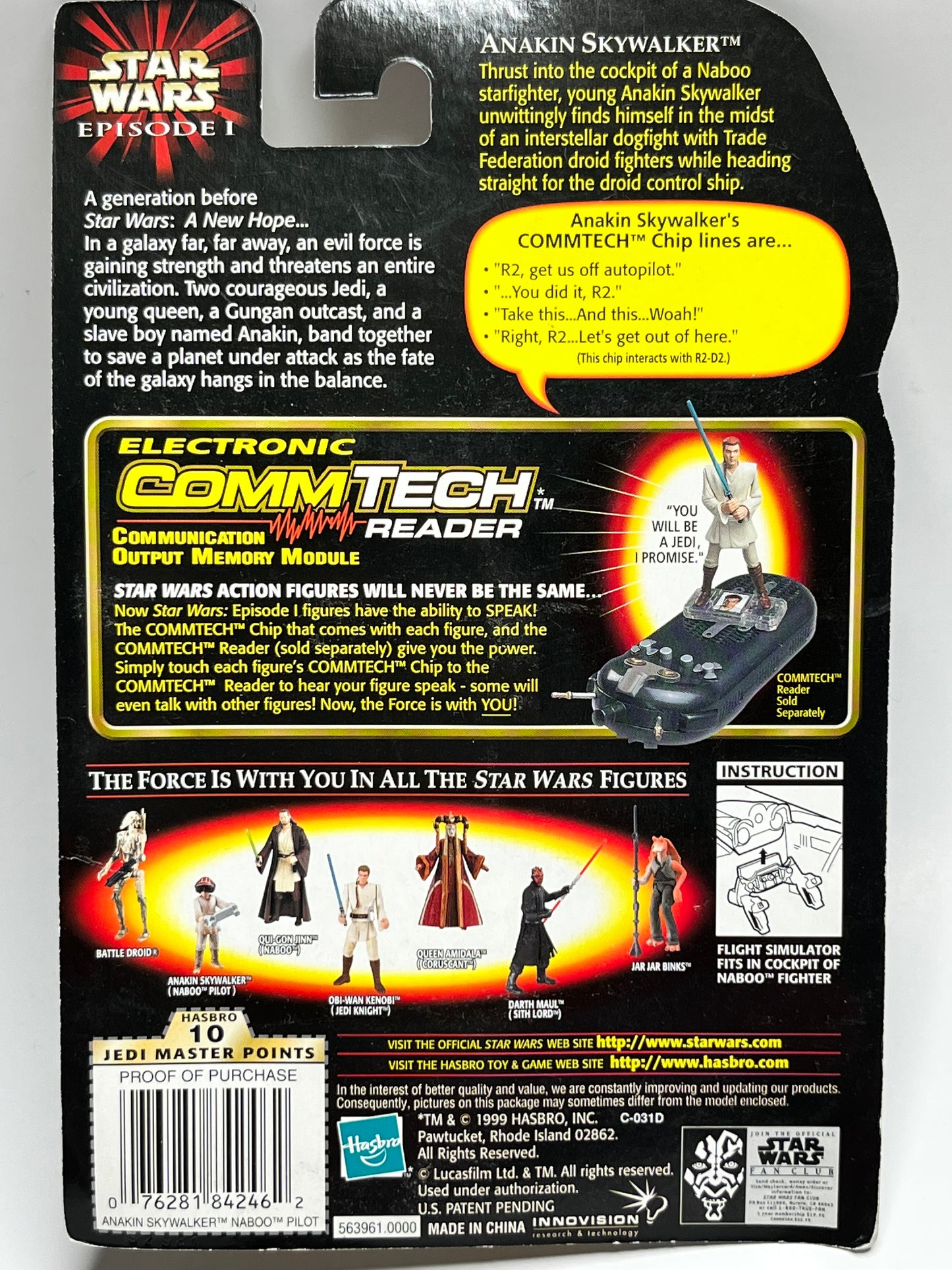 Star Wars Episode I - Anakin Skywalker w/ Flight Simulator And CommTech Chip