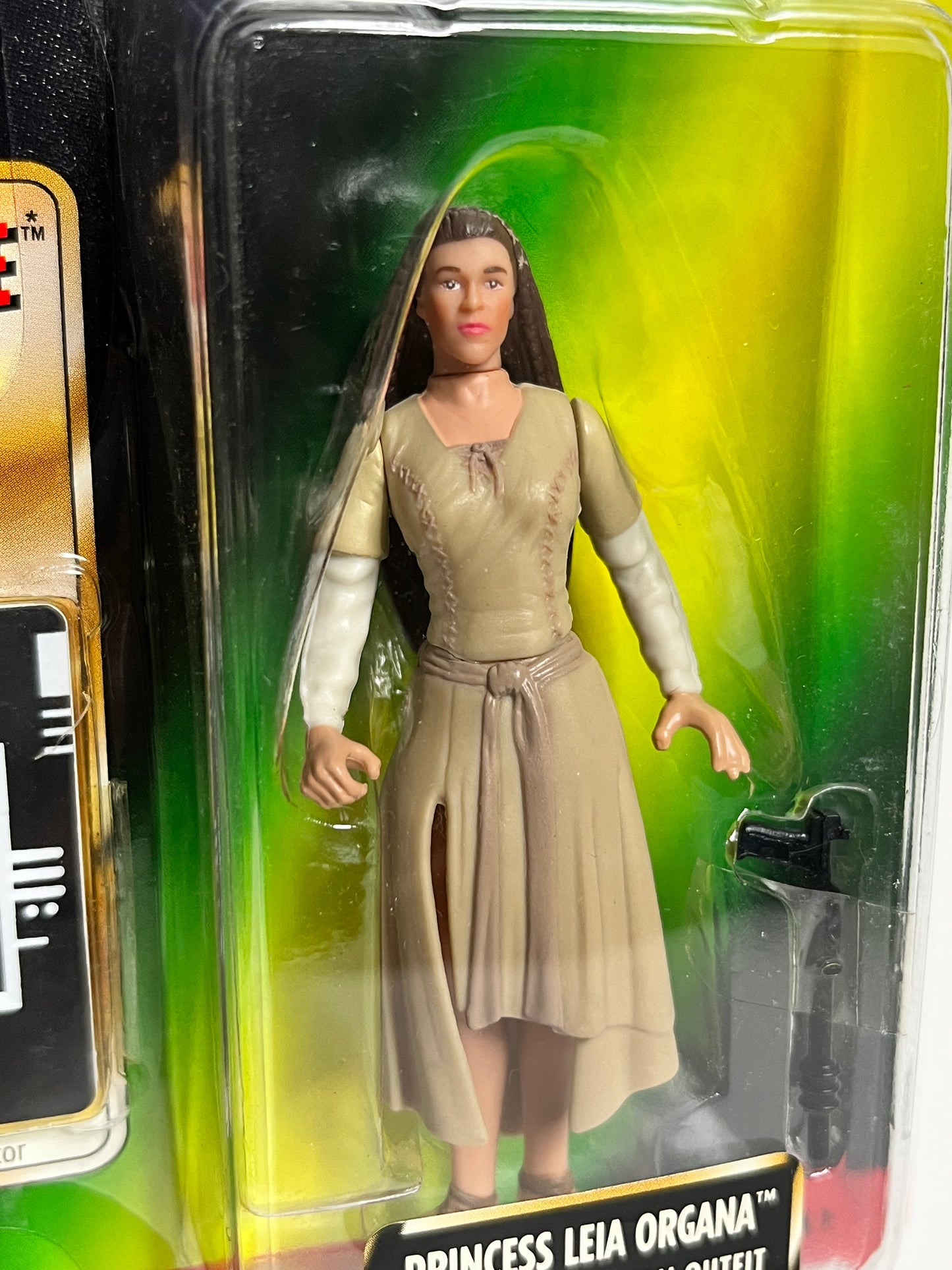 Star Wars Power Of The Force Freeze Frame Biggs Leia Organa in Ewok Celebration Outfit