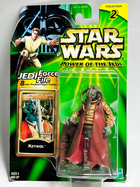 Star Wars Power Of The Jedi Force File- Ketwol Action Figure