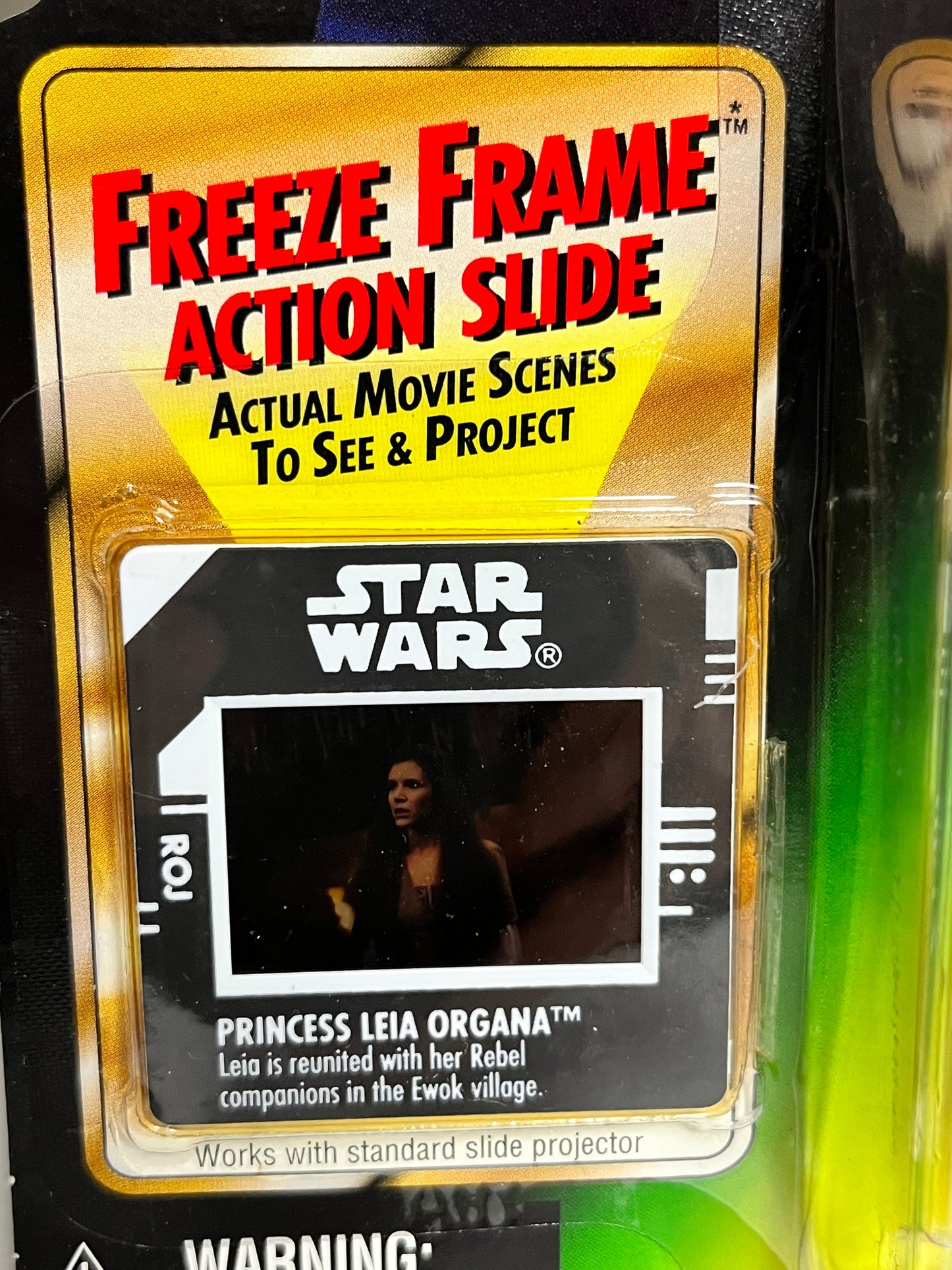 Star Wars Power Of The Force Freeze Frame Biggs Leia Organa in Ewok Celebration Outfit