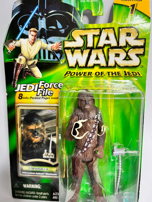 Star Wars Power Of The Jedi Force File- Chewbaca Action Figure