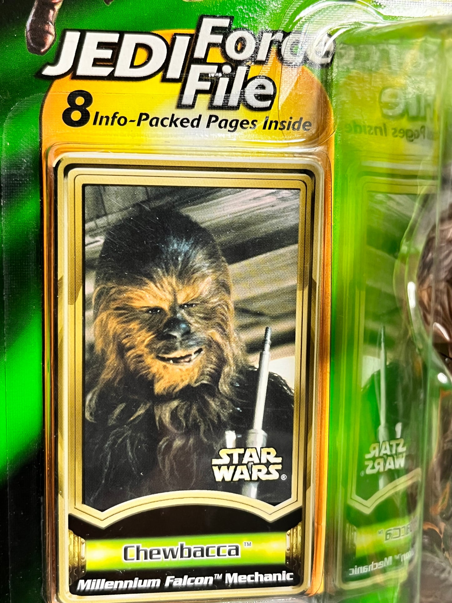 Star Wars Power Of The Jedi Force File- Chewbaca Action Figure