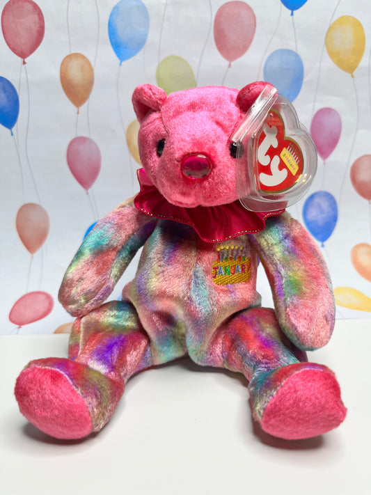 Ty Beanie Babies “January” The Birthday Bear, November 30 2001