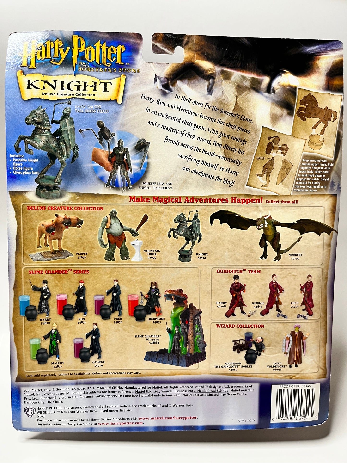 Vintage Mattel 2001 Harry Potter Knight Deluxe Creature