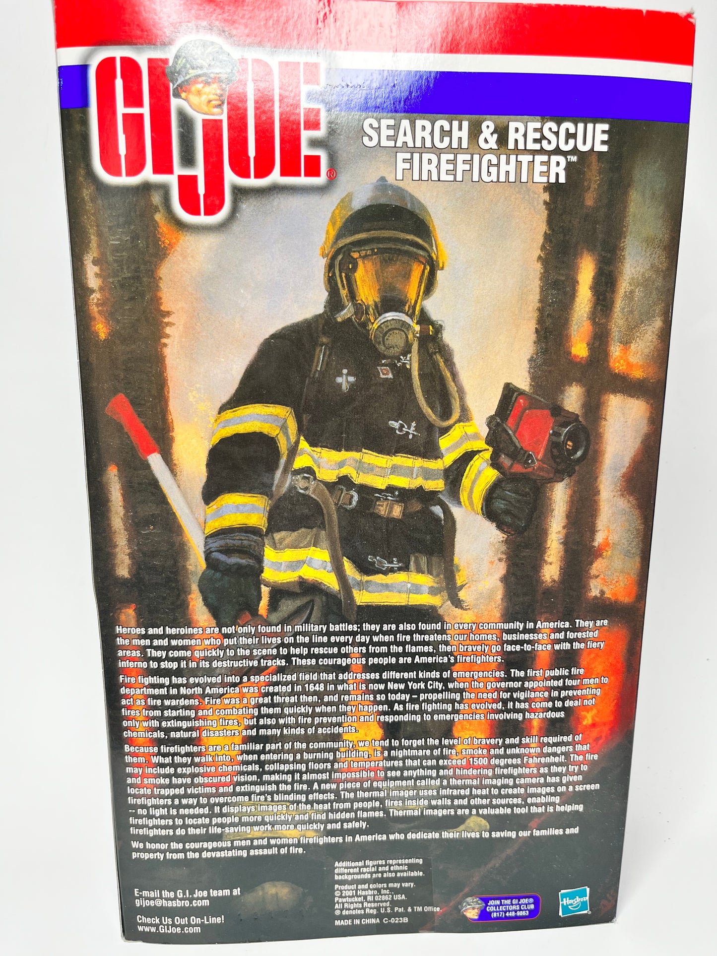 Hasbro GI Joe Search And Rescue Firefighter 2001