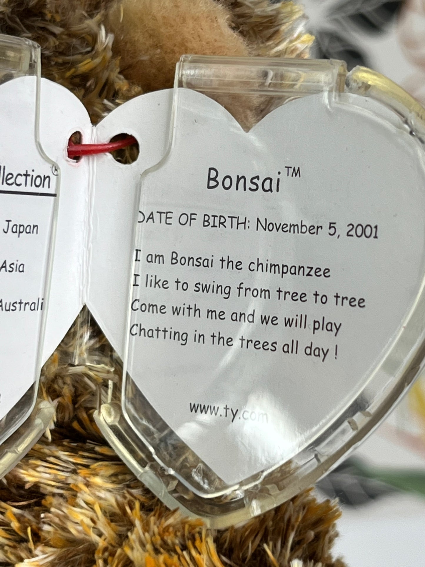 TY Beanie Babies “Bonsai” The Chimpanzee, September 30 2002