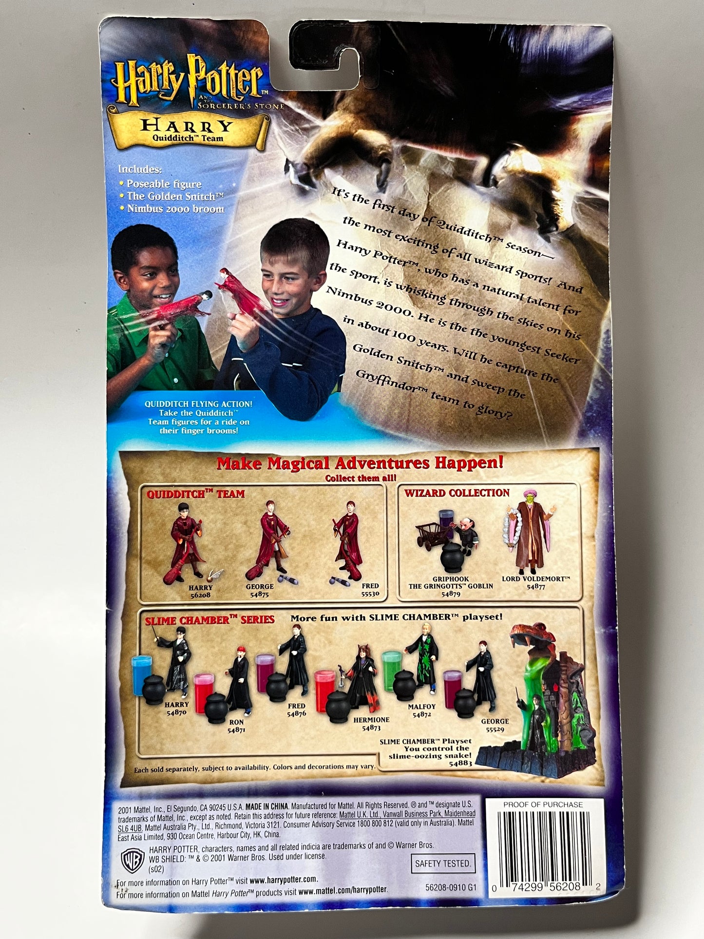 Vintage Mattel 2001 Harry Potter Quidditch Team Figure