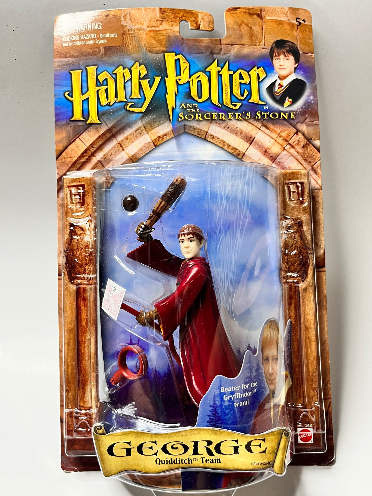 Vintage Mattel 2001 Harry Potter George Quidditch Team Figure