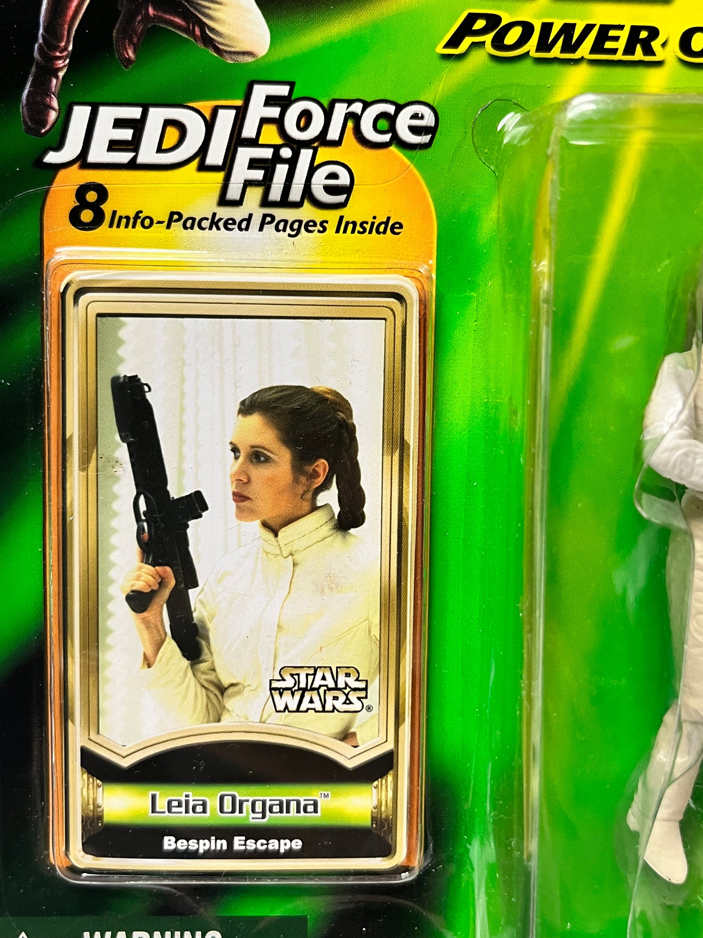 Star Wars Power Of The Jedi Force File- Leia Organa Bespin Escape Action Figure